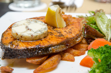 Grilled Butter Salmon
