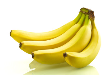 Banany na białym tle © CUKMEN