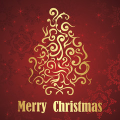 Christmas card. Seamless background