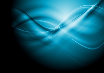 Bright blue abstract background