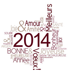 Carte de vœux 2014 joyeuse