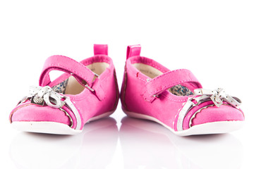 children's shoes isolated on a white background