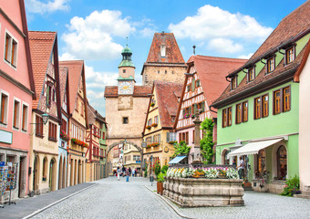 Medieval town of Rothenburg ob der Tauber, Bavaria, Germany © JFL Photography