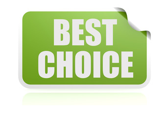 Best choice green sticker