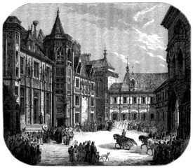 Naklejka premium Architecture : 15th century - France (Bourges)