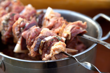 Essen, Fleisch, Schaschlik