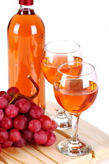 Calici di vino rosato
