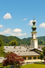 Church in mountain village