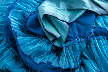 Blue fabric