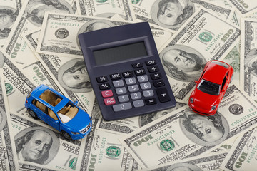 Calculator and car toys among the dollars