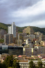 Montecarlo marina harbor panorama in principality Monaco