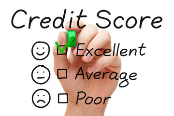 Excellent Credit Score Concept