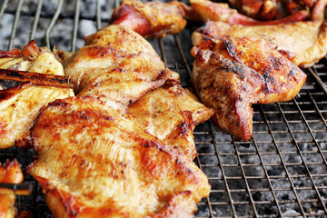 Pork roast on the stove.