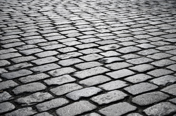 Block pavement of the ancient street