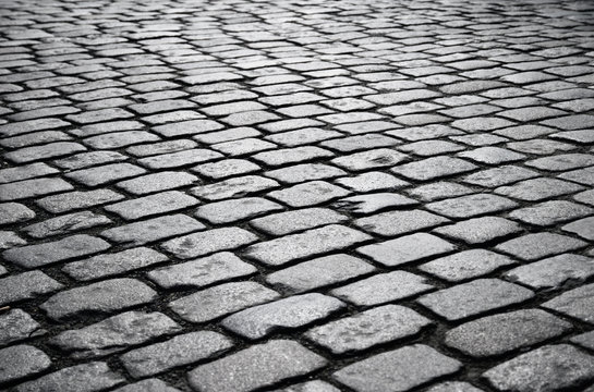 Block pavement of the ancient street