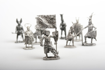 Group of toy soldiers