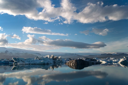Glacial lake, Iceland
