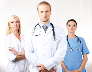 Fototapeta premium Medical workers in office