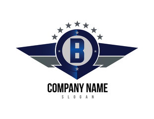 Letter B shield logo