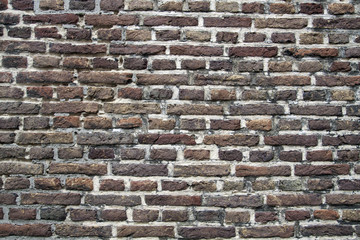 Vintage dutch brick wall