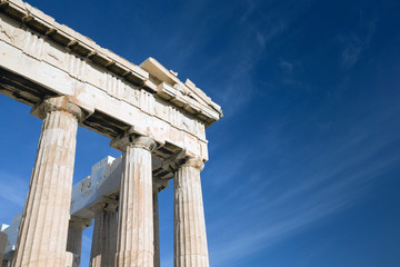 Parthenon on the Acropolis in Athens