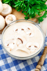 Mushroom cream soup