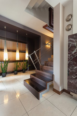 Corridor with a staircase