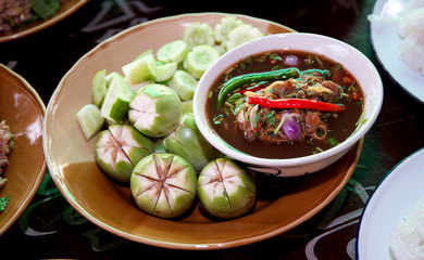Thai food in market