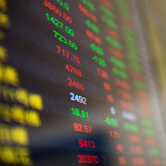 Fototapeta premium Display of Stock market