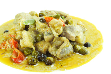 Spicy curry boar