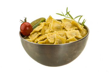 Ravioli with herbs