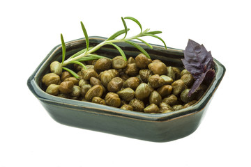 Capers in the bowl