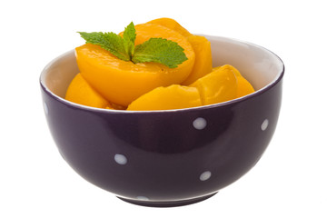 Marinated peaches