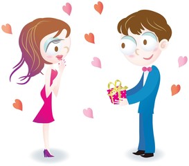 プレゼントを渡す