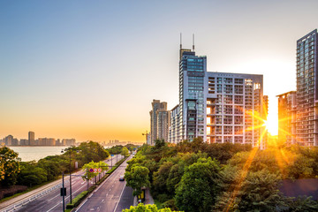 modern buildings in the city