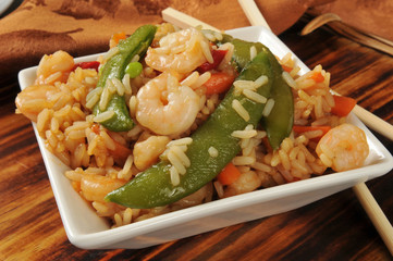 Shrimp stir fry