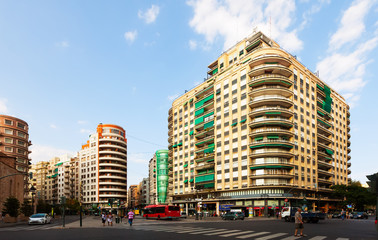 City streets in Valencia, Spain