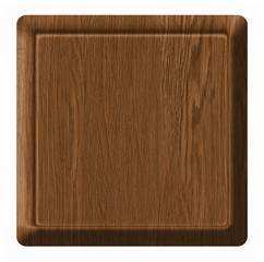 wooden sign board, on white background