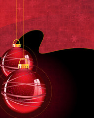 Red Christmas ornaments