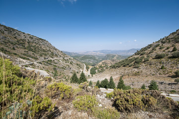 Fototapeta na wymiar Views of Grazalema Natural Park, Cadiz, Andalusia, Spain