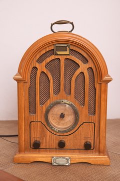 Radio, replica of an old radio with 30 years of last century