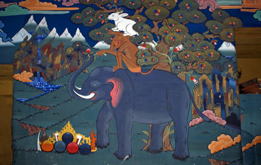 The four friends, Paro, Bhutan