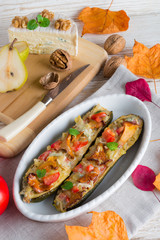 .stuffed zucchini