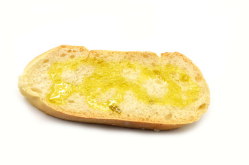 slice of bread with extra virgin olive oil
