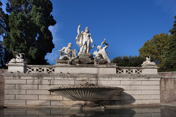 Obraz premium Fontana del Nettuno Roma