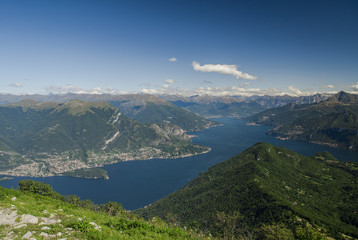 Fototapeta na wymiar Panorama of Como Lake