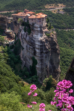 Varlaam monastery at Meteora in Trikala region in summer, Greece