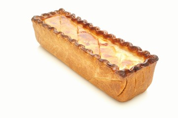 Traditional square British pork pie