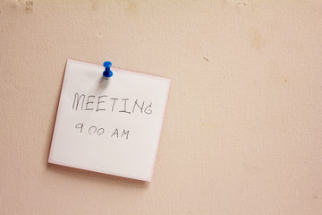 Meeting short note alert