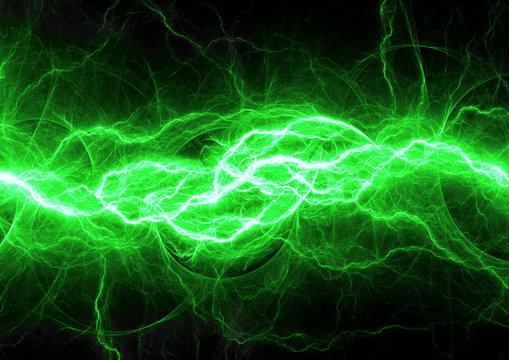 Green electric discharge